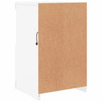 Armadietto con Luci LED Bianco in Legno Multistrato