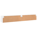 Mobili TV a Parete 2pz Bianchi 100x30x30 cm Legno Multistrato