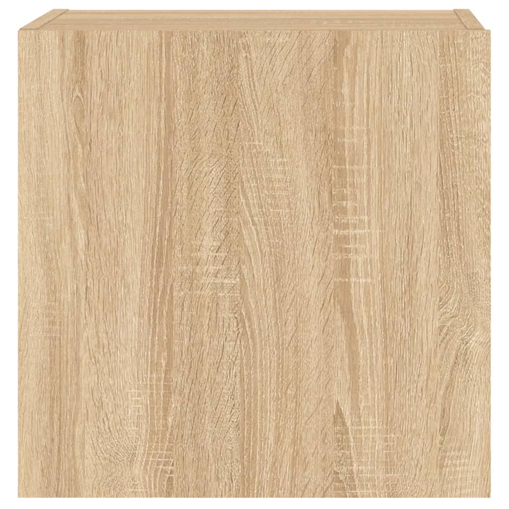 Mobili TV Muro 2pz Rovere Sonoma 40,5x30x40cm Legno Multistrato