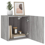 Mobile TV Parete Grigio Sonoma 40,5x30x40 cm Legno Multistrato