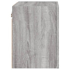 Mobile TV Parete Grigio Sonoma 40,5x30x40 cm Legno Multistrato