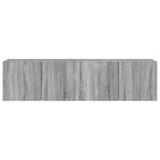 Mobili TV a Parete 2pz Grigio Sonoma 80x30x41 cm