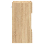 Mobile TV a Parete con Luci LED Rovere Sonoma 40x30x60,5 cm