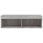 Mobile Porta TV con Luci LED Grigio Sonoma 100x30x30 cm