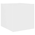 Mobile TV a Parete con Luci LED Bianco 30,5x35x30 cm