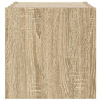 Mobile TV a Parete con Luci LED Rovere Sonoma 30,5x35x80 cm