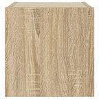 Mobili TV a Parete con Luci LED 2pz Rovere Sonoma 30,5x35x30 cm