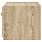 Mobili TV a Parete con Luci LED 2pz Rovere Sonoma 30,5x35x30 cm