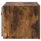 Mobile TV a Parete con Luci LED Rovere Fumo 30,5x35x30 cm