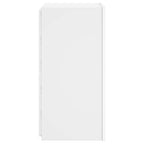 Mobile TV a Parete con Luci LED Bianco 30,5x35x70 cm