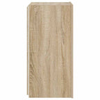 Mobile TV a Parete con Luci LED Rovere Sonoma 30,5x35x70 cm