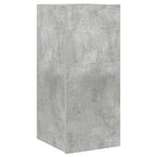 Mobile TV a Parete con Luci LED Grigio Cemento 30,5x35x70 cm