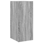 Mobile TV a Parete con Luci LED Grigio Sonoma 30,5x35x70 cm