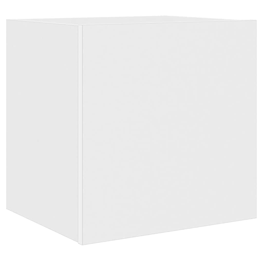 Mobile TV a Parete con Luci LED Bianco 40,5x35x40 cm