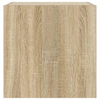 Mobile TV a Parete con Luci LED Rovere Sonoma 40,5x35x40 cm