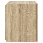 Mobile TV a Parete con Luci LED Rovere Sonoma 40,5x35x40 cm