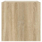 Mobili TV a Parete con Luci LED 2pz Rovere Sonoma 40,5x35x40 cm
