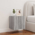 Mobile TV a Parete con Luci LED Grigio Sonoma 40,5x35x40 cm