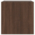 Mobili TV a Parete con Luci LED 2pz Rovere Marrone 40,5x35x40cm