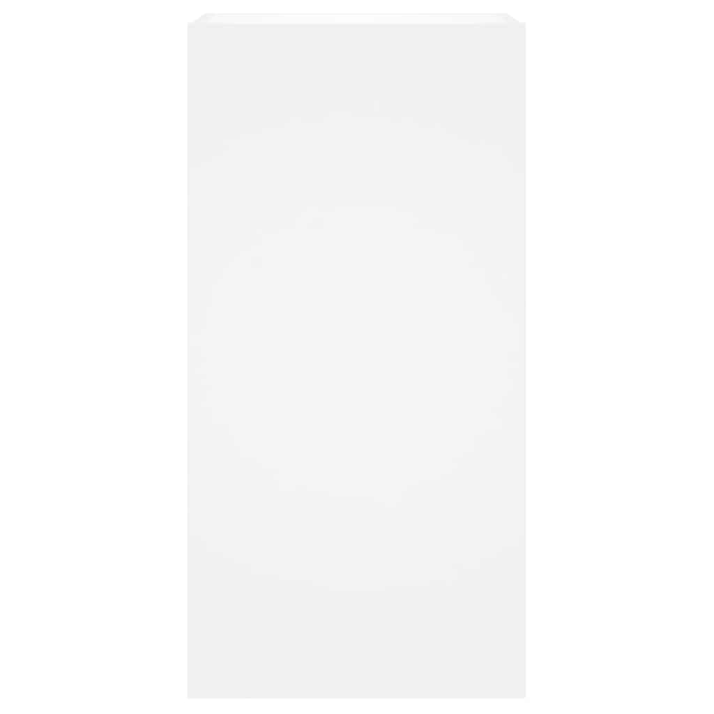 Mobile TV a Parete con Luci LED Bianco 40,5x35x80 cm