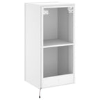 Mobile TV a Parete con Luci LED Bianco 40,5x35x80 cm