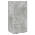 Mobile TV a Parete con Luci LED Grigio Cemento 40,5x35x80 cm