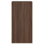 Mobile TV a Parete con Luci LED Rovere Marrone 40,5x35x80 cm