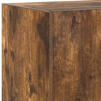 Mobile TV a Parete con Luci LED Rovere Fumo 60x35x31 cm