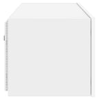 Mobile TV a Parete con Luci LED Bianco 80x35x31 cm
