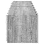 Mobili TV a Parete con Luci LED 2pz Grigio Sonoma 80x35x31 cm