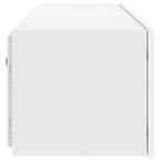 Mobile TV a Parete con Luci LED Bianco 100x35x31 cm