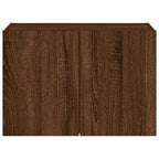 Mobile TV a Parete con Luci LED Rovere Marrone 60x35x41 cm