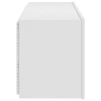 Mobile TV a Parete con Luci LED Bianco 100x35x41 cm