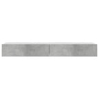 Mobili Porta TV con Luci LED 2 pz Grigio Cemento 60x35x15,5 cm