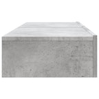 Mobili Porta TV con Luci LED 2 pz Grigio Cemento 60x35x15,5 cm