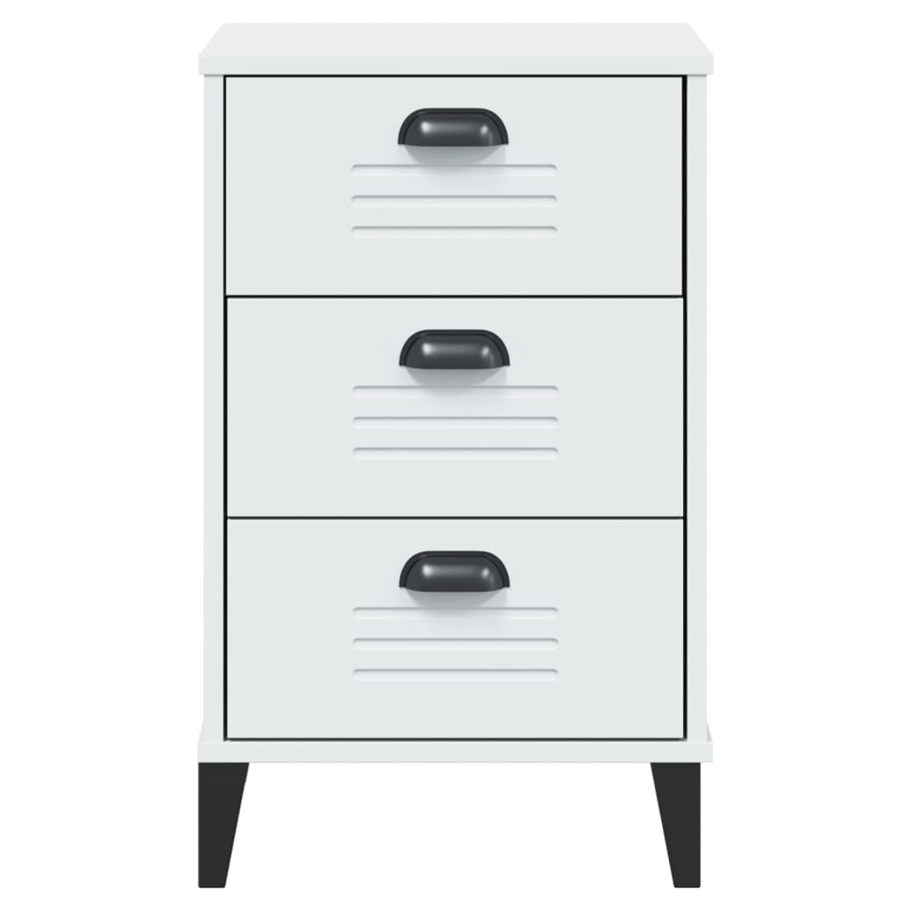 Comodino VIKEN Bianco in Legno Multistrato