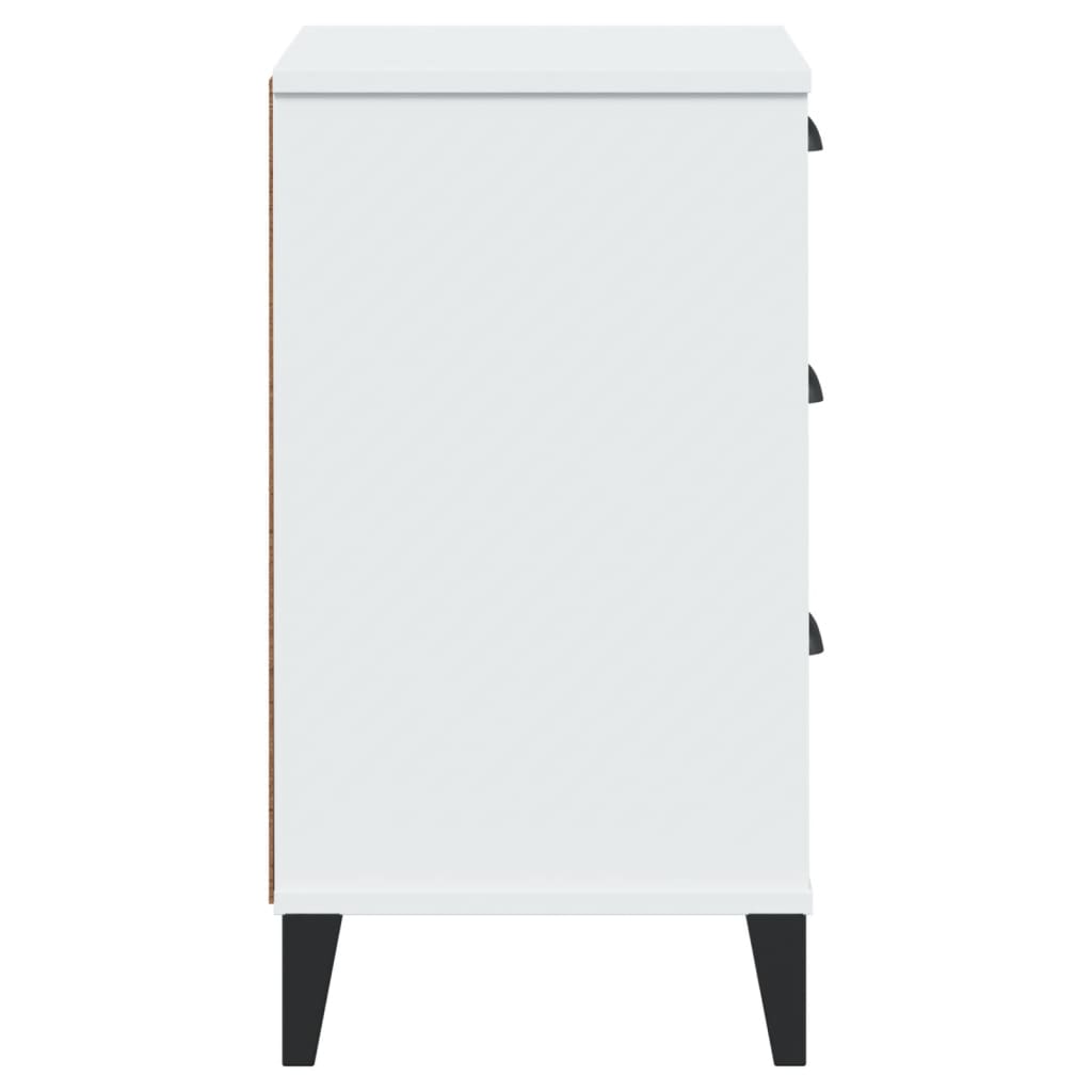 Comodino VIKEN Bianco in Legno Multistrato