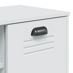 Panca Portascarpe VIKEN Bianca 106x35x45 cm Legno Multistrato