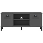 Panca Portascarpe VIKEN Antracite 106x35x45cm Legno Multistrato