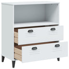 Libreria VIKEN Bianca 80x40x80 cm in Legno Multistrato