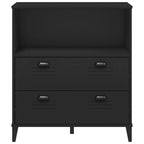 Libreria VIKEN Nera 80x40x80 cm in Legno Multistrato