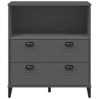 Libreria VIKEN Antracite 80x40x80 cm in Legno Multistrato