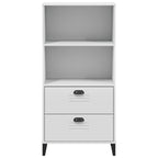 Libreria VIKEN Bianca 60x35x123 cm in Legno Multistrato