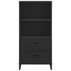 Libreria VIKEN Nera 60x35x123 cm in Legno Multistrato