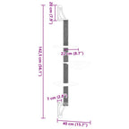Albero per Gatti con Tiragraffi a Parete Grigio Chiaro 142,5 cm