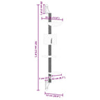Albero per Gatti con Tiragraffi a Parete Grigio Chiaro 187 cm