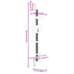 Albero per Gatti con Tiragraffi a Parete Grigio Scuro 187 cm