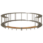 Bordo per Vasca Spa con Portaoggetti&Gradino Polyrattan Grigio