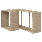 Scaffali Portaoggetti 2 pz Beige in Polyrattan