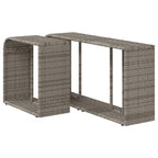 Scaffali Portaoggetti 2 pz in Polyrattan Grigio
